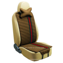 Car Seat Cushion Flat Shape Double Sides Use with Flax and Velvet-Brown